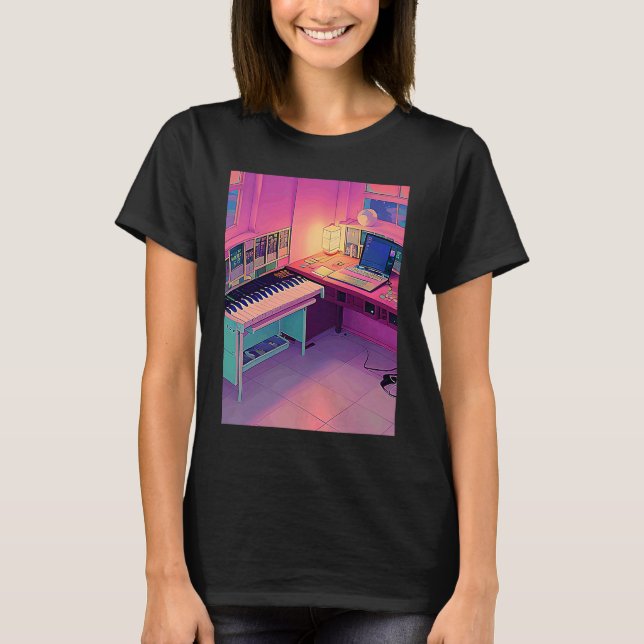 Lo fi hip hop chillhop chill beats lofi aesthetics T-Shirt (Vorderseite)