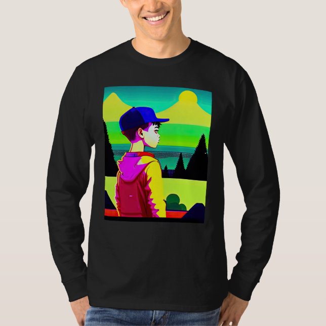Lo fi hip hop chillhop chill beats lofi aesthetics T-Shirt (Vorderseite)