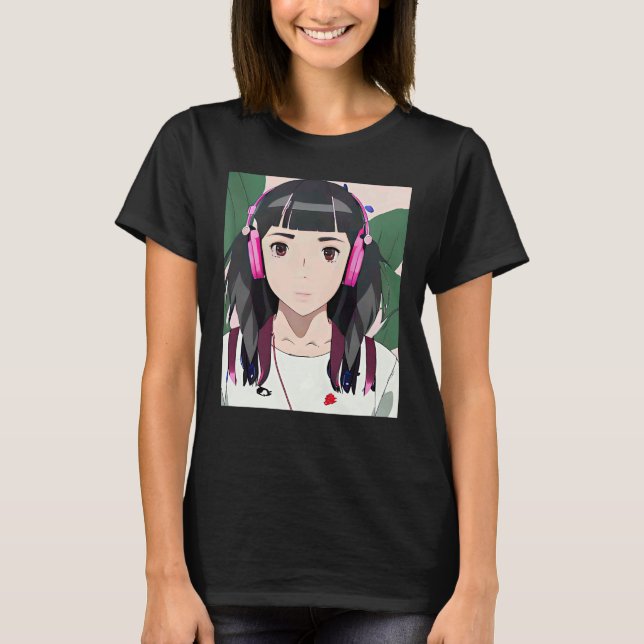 Lo fi hip hop chillhop chill beats lofi aesthetics T-Shirt (Vorderseite)