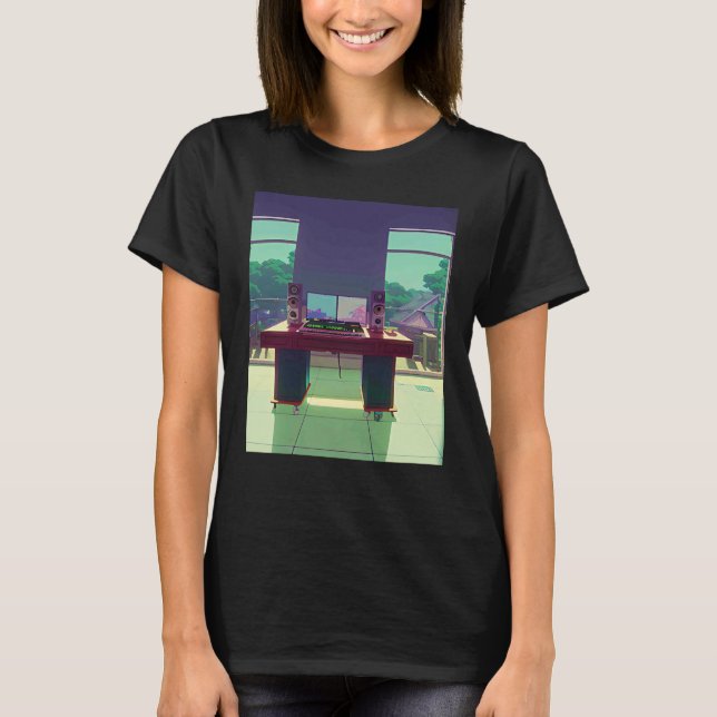 Lo fi hip hop chillhop chill beats lofi aesthetics T-Shirt (Vorderseite)