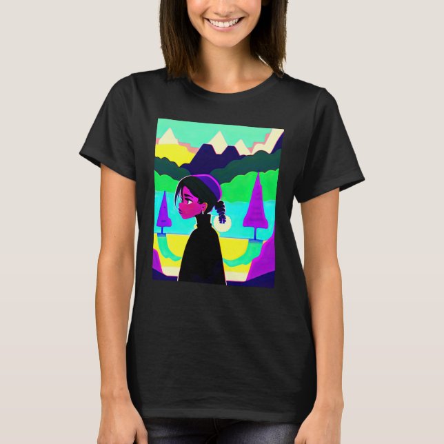 Lo fi hip hop chillhop chill beats lofi aesthetics T-Shirt (Vorderseite)