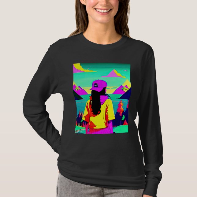 Lo fi hip hop chillhop chill beats lofi aesthetics T-Shirt (Vorderseite)