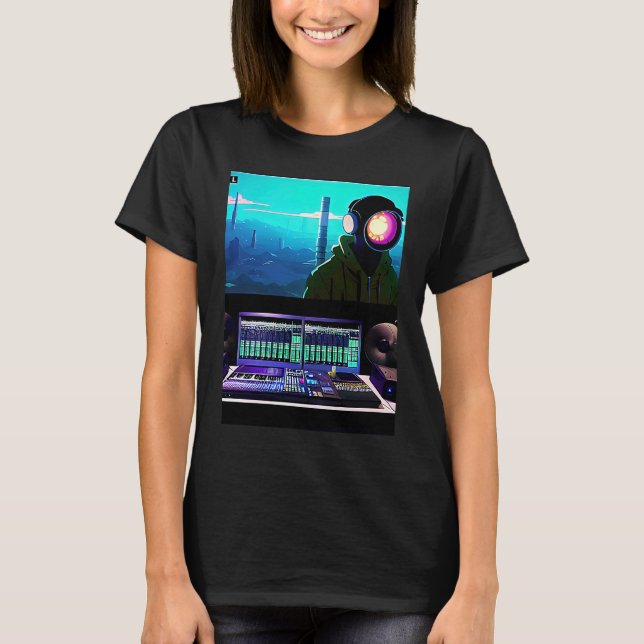 Lo fi hip hop chillhop chill beats lofi aesthetics T-Shirt (Vorderseite)