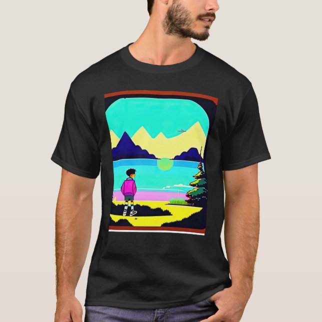 Lo fi hip hop chillhop chill beats lofi aesthetics T-Shirt (Vorderseite)