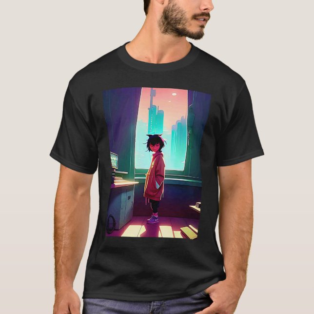 Lo fi hip hop chillhop chill beats lofi aesthetics T-Shirt (Vorderseite)