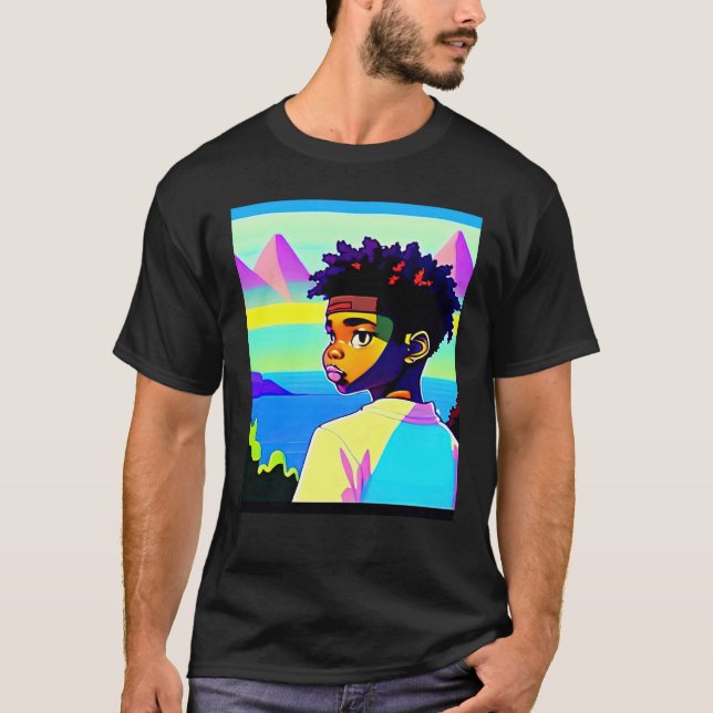 Lo fi hip hop chillhop chill beats lofi aesthetics T-Shirt (Vorderseite)