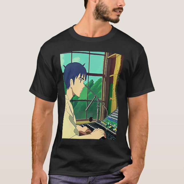 Lo fi hip hop chillhop chill beats lofi aesthetics T-Shirt (Vorderseite)