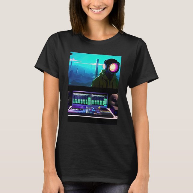 Lo fi hip hop chillhop chill beats lofi aesthetics T-Shirt (Vorderseite)