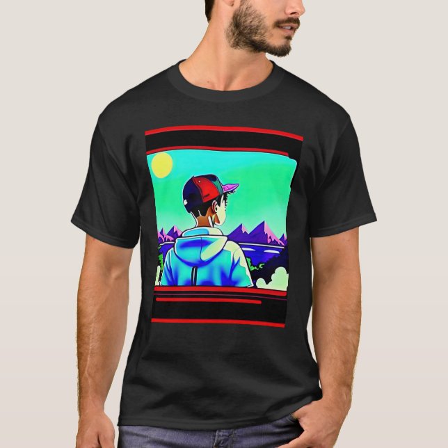 Lo fi hip hop chillhop chill beats lofi aesthetics T-Shirt (Vorderseite)