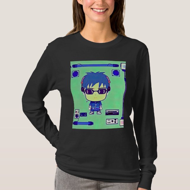 Lo fi hip hop chillhop chill beats lofi aesthetics T-Shirt (Vorderseite)