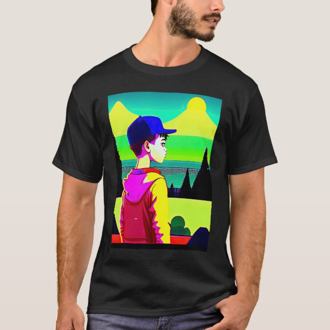 Lo fi hip hop chillhop chill beats lofi aesthetics T-Shirt (Vorderseite)