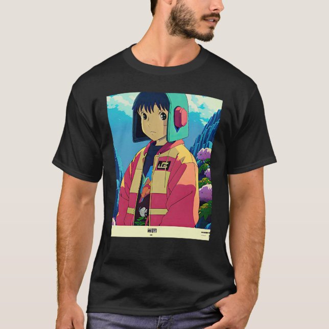 Lo fi hip hop chillhop chill beats lofi aesthetics T-Shirt (Vorderseite)