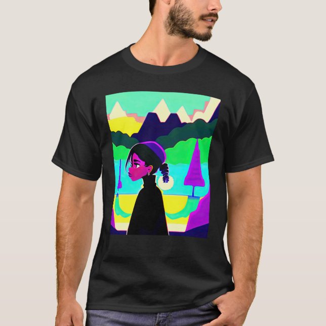 Lo fi hip hop chillhop chill beats lofi aesthetics T-Shirt (Vorderseite)