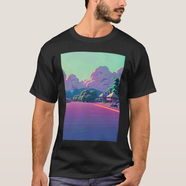 Lo fi hip hop chillhop chill beats lofi aesthetics T-Shirt (Vorderseite)