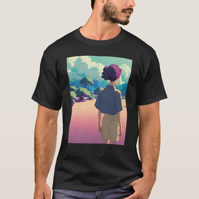 Lo fi hip hop chillhop chill beats lofi aesthetics T-Shirt (Vorderseite)