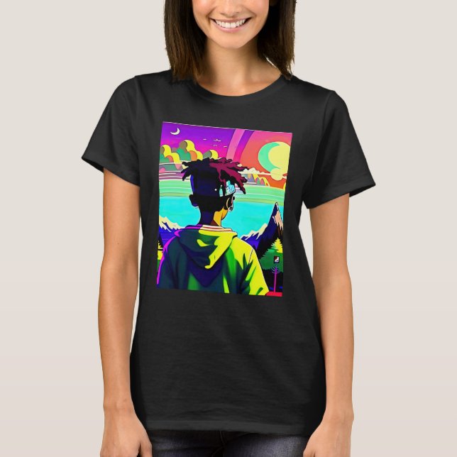 Lo fi hip hop chillhop chill beats lofi aesthetics T-Shirt (Vorderseite)
