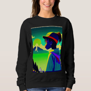Lo-Fi-Hip-Hop-Chillhop-Chill-Beats-Lofi-Ästhetik Sweatshirt