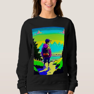 Lo-Fi-Hip-Hop-Chillhop-Chill-Beats-Lofi-Ästhetik Sweatshirt