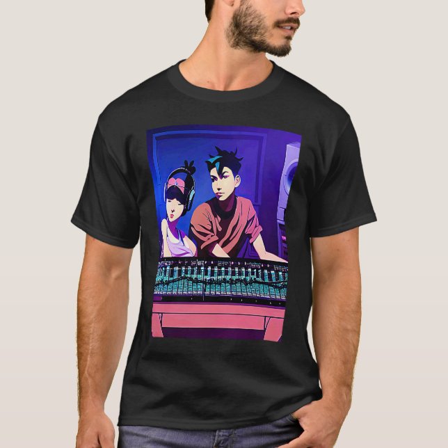 Lo fi hip hop chillhop chill beats studio aestheti T-Shirt (Vorderseite)