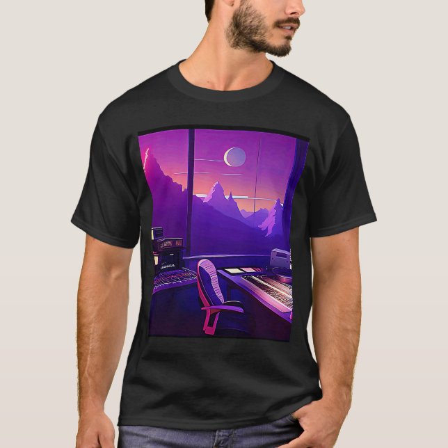 Lo fi Hip Hop Chillhop Chill beats studio aestheti T-Shirt (Vorderseite)