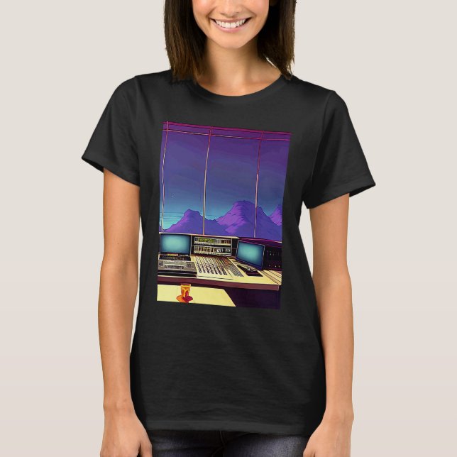 Lo fi hip hop chillhop chill beats studio aestheti T-Shirt (Vorderseite)