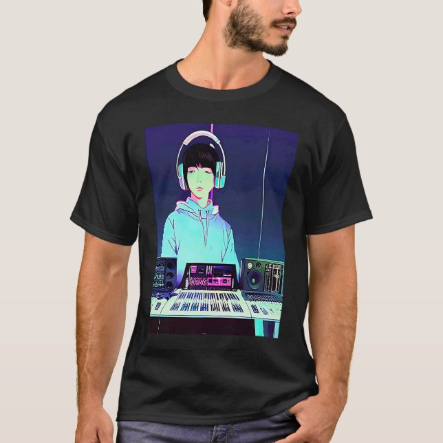 Lo fi hip hop chillhop chill beats studio aestheti T-Shirt (Vorderseite)