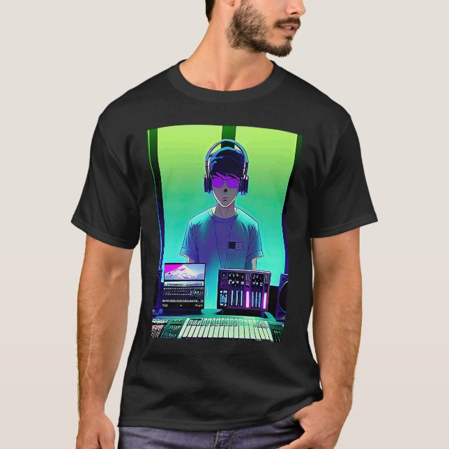 Lo fi hip hop chillhop chill beats studio aestheti T-Shirt (Vorderseite)