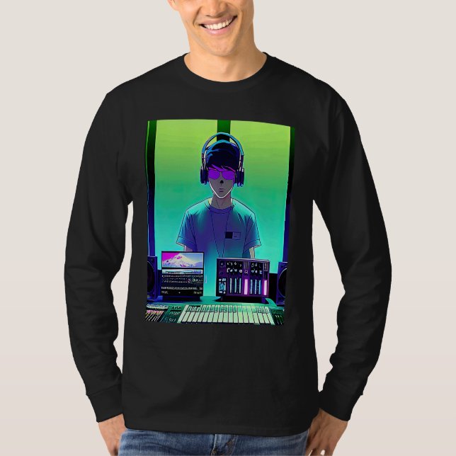 Lo fi hip hop chillhop chill beats studio aestheti T-Shirt (Vorderseite)