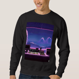 Lo fi Hip-Hop Chillhop Chill Beats Studio-Ästhetik Sweatshirt