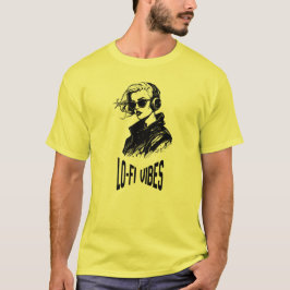 Lo-Fi-Stimmungs-Vektor-Kunst T-Shirt