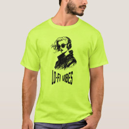 Lo-Fi-Stimmungs-Vektor-Kunst T-Shirt