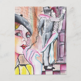 Lo han visto con otra! - Tango Postkarte