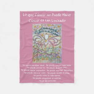 Lo que cáncer no Puede Hacer Angel Chemo Blanket Fleecedecke