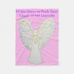 Lo que Cáncer no Puede Hacer Angel Chemo Blanket Fleecedecke