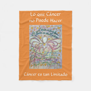 Lo que Cáncer no Puede Hacer Angel Chemo Blanket Fleecedecke