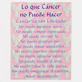 Lo que Cáncer no Puede Hacer Angel Chemo Blanket Fleecedecke