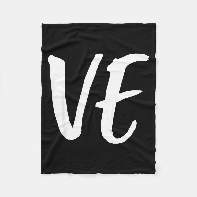 Lo Ve Love Matching Couple Husband Wife Valentine' Fleecedecke (Vorderseite)