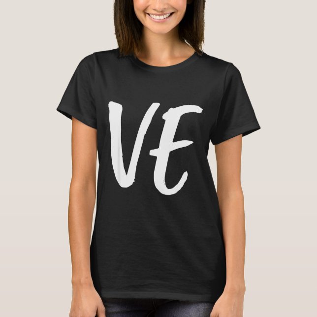 Lo Ve Love Matching Couple Husband Wife Valentine' T-Shirt (Vorderseite)