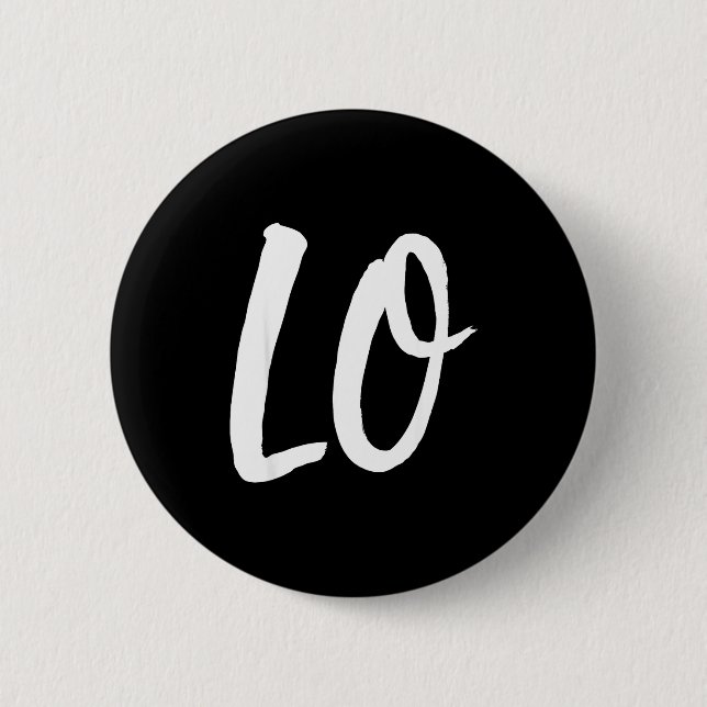 Lo Ve Love passende Paar Grafik Kunst Button (Vorderseite)