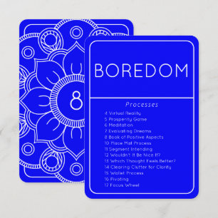LOA Emotionsprozesse Langeweile Blue Card Einladung