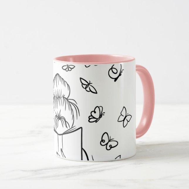 Loader Pink-Kaffee-Tasse Tasse (VorderseiteRechts)