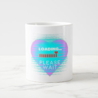 Loading Heart Retro Gamer Jumbo-Tasse