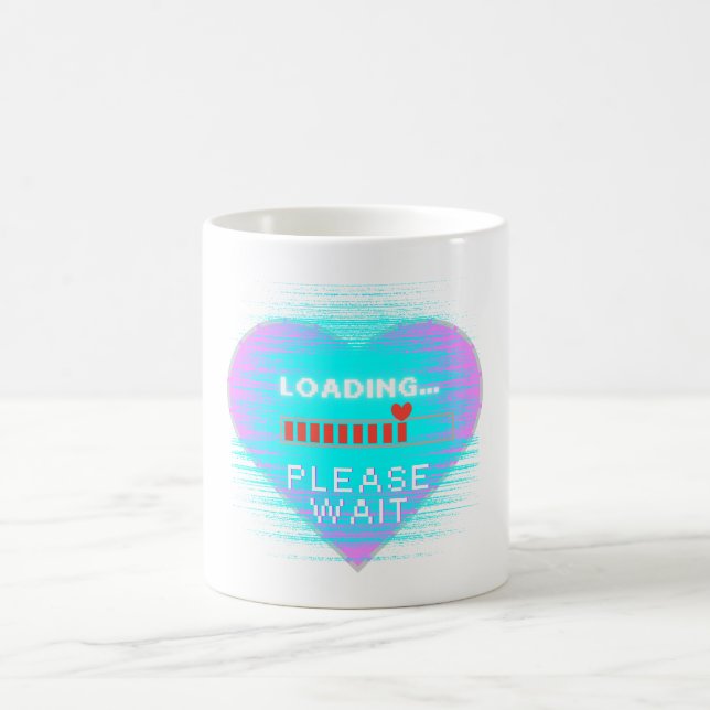 Loading Heart Retro Gamer Kaffeetasse (Mittel)