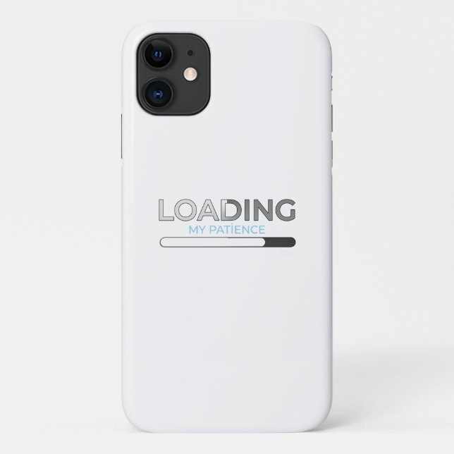 Loading My Patience - Funny Minimalist Progress Ba Case-Mate iPhone Hülle (Rückseite)