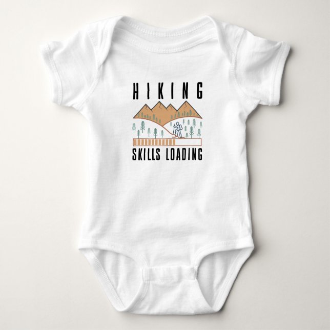 Loading - Niedliche Reisende - Camping Baby Strampler (Vorderseite)