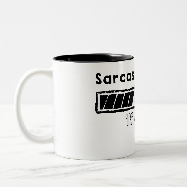 loading sarcasm ,(black) zweifarbige tasse (Links)