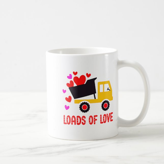 Loads Of Love Toddler Truck Valentines Day For K  Kaffeetasse (Rechts)