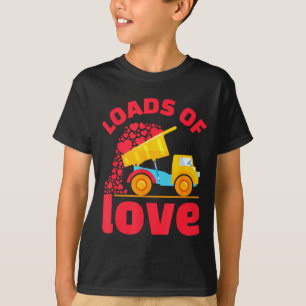 Loads Of Love Truck Hearts Valentinstag Kinder Tod T-Shirt