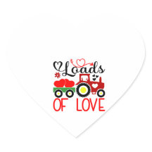 Loads of Love Valentinstag – Süßer Traktor Herz Li