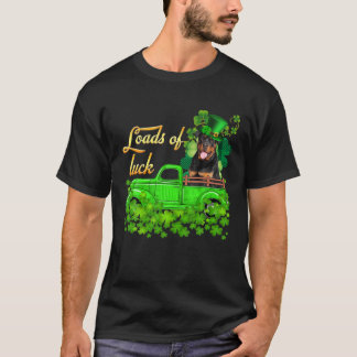 Loads Of Luck Truck Rottweiler St Patrick's Day T-Shirt